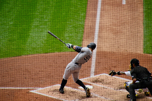 Photo Courtesy of Flikr:
Aaron Judge hits for his 58th home run of the season. The Yankees eventually topped the Brewers 12-8 at the end of this Sept. game.