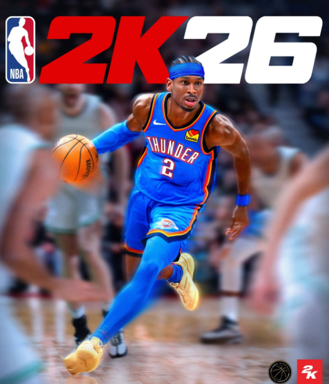 NBA MVP Shai Gilgeous Alexander is the cover of NBA 2K26. He joins Kevin Durant as the only Oklahoma City Thunder players to be on the cover of the game. 
