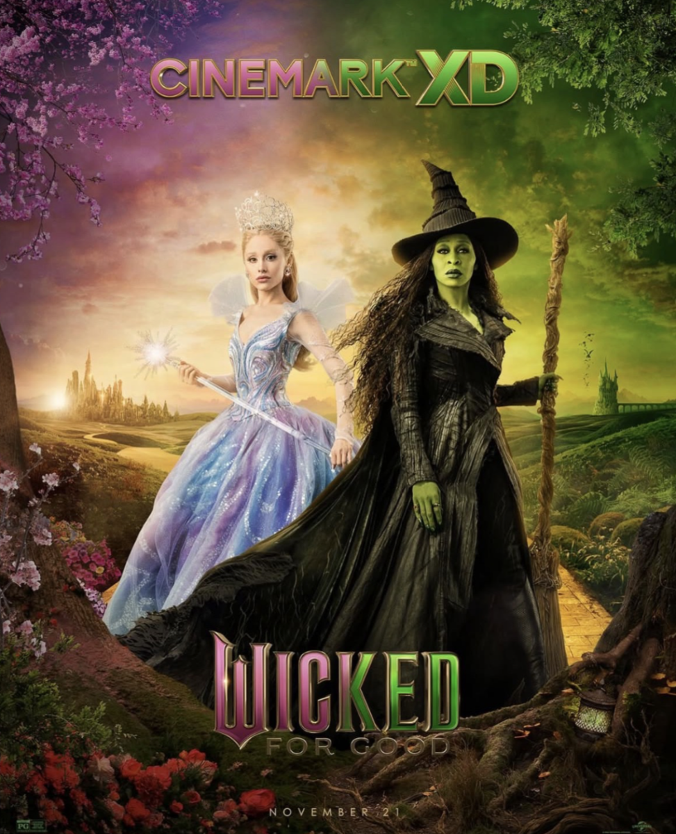 Two best friends stand on opposite sides of the chaos in Oz. Glinda takes on the title of Glinda the Good by Madame Morrible.
